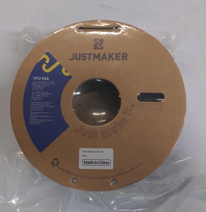 New JUSTMAKER TPU 95A 3D Printer Filament