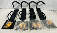 4 New Bike Wall Mounts with Screws and Anchors, 10&rdquo; Long