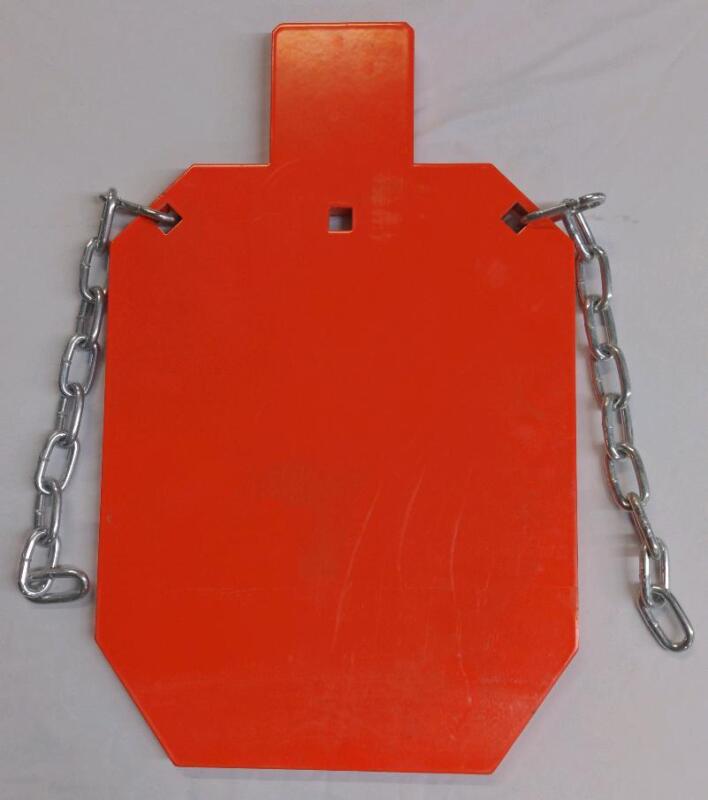 New Steel Outdoor Target, Orange, 12" by 20", 1/2" Thick