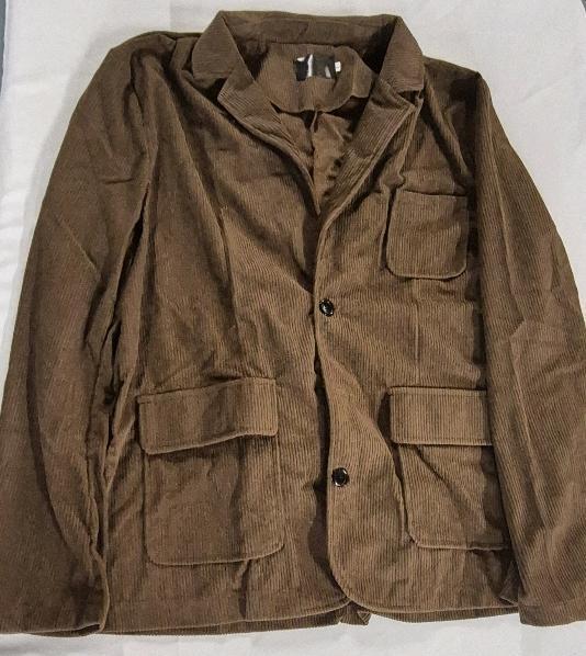 New sz Large Men's Corduroy Brown Jacket