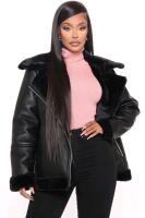 New sz Small Women's Fashion Nova Faux Leather Jacket Retails for $100