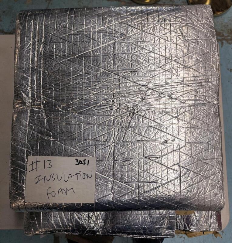 2 New Sheets of Insulation Foam. Approximately 75" by 40"