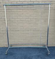 Large Metal Clothing Rack on Wheels, 70&rdquo; Long, 66&rdquo; Tall, 22&rdquo; Wide
