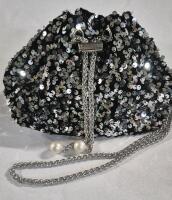 New Sequin Purse Chain Shoulder Strap 7.5" Wide and 5.5" Tall