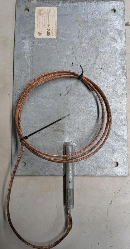 Metal Grounding Plate. 10" by 16".