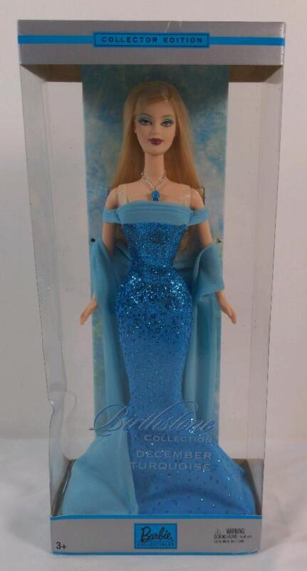Vintage 2002 Collector Edition December Turquoise Birthstone Collection Barbie