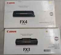 2 New Canon Printer Cartridges. FX3 and FX4.