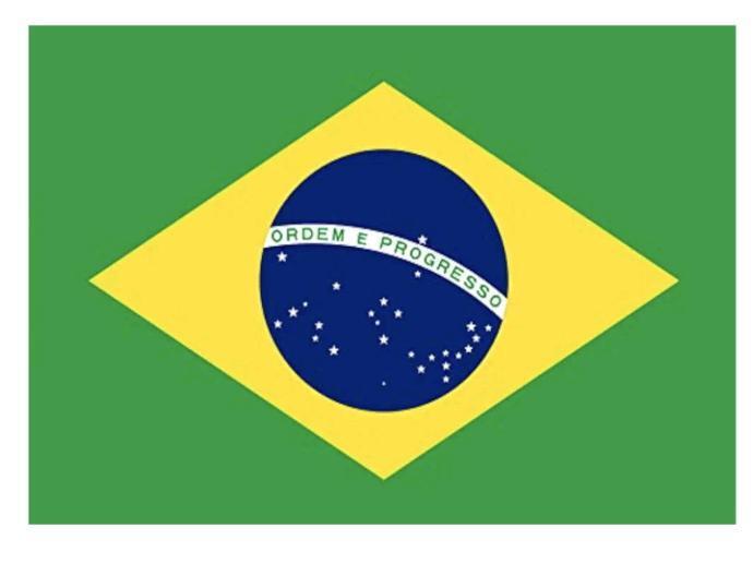 5 New Brazil Desk Flags