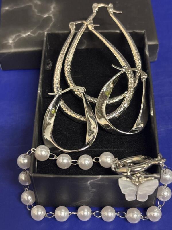 Hammered Teardrop Statement Earrings High Polish Hoop Twist Earrings see description
