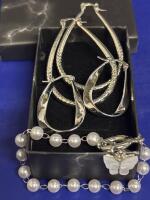 Hammered Teardrop Statement Earrings High Polish Hoop Twist Earrings see description