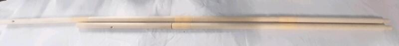 2 New Wooden Broomstick Handles | Longest Measures 67", Shortest Measures 52"