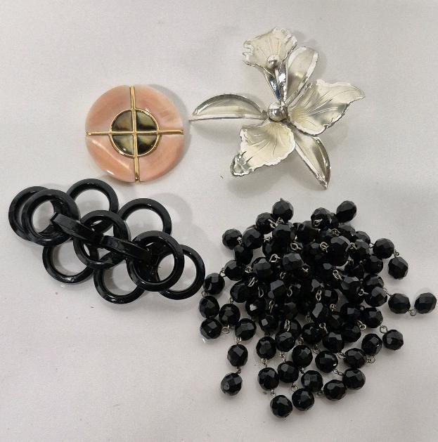 4 Vintage Unique Brooches/Pins - Butler