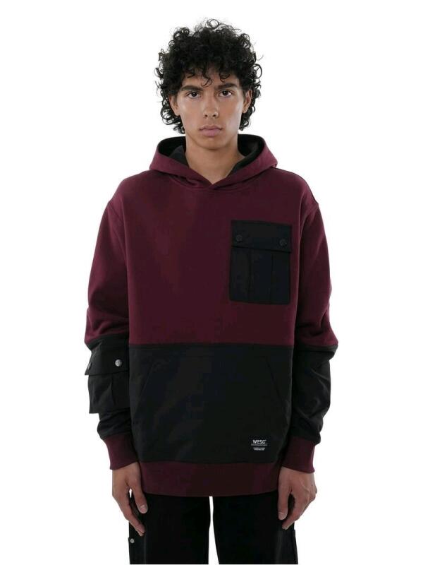 New sz L(M) & XL(W) Unisex WESC 90's Mike Utility Color Block Hoodie