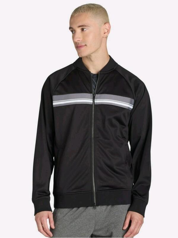 New sz Large Men's Athletic Works Baseball Collar Tricot Jacket