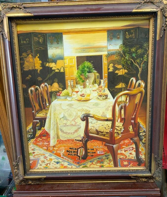 Vintage Framed Print. 25.5" by 29"