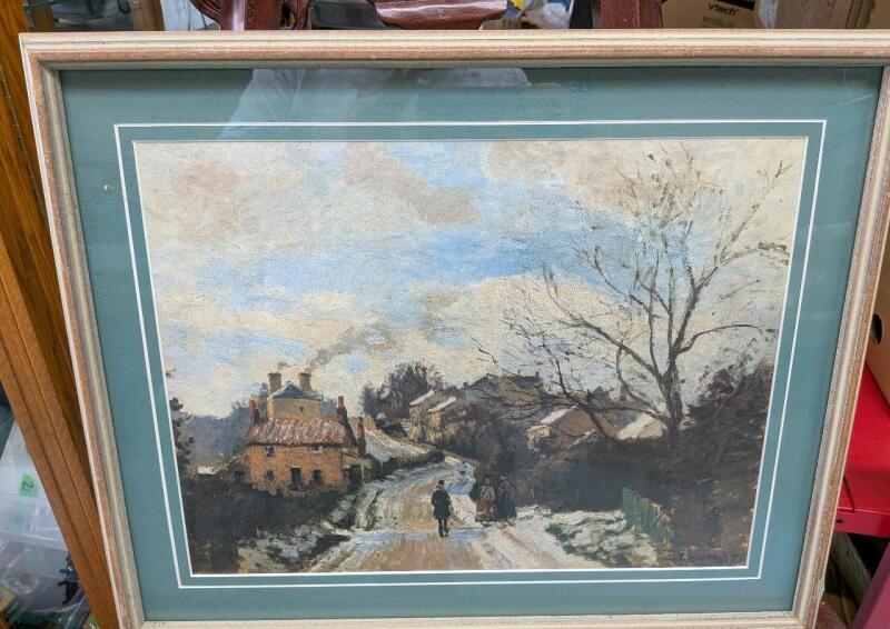 Vintage Framed Print. 21.5" by 18"