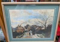 Vintage Framed Print. 21.5" by 18"