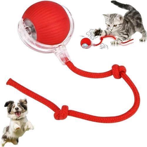 New P02 Rechargeable Interactive Cat Toy with 14" Long Tail & USB-C Charge Cable