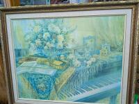 Vintage Framed Signed Print. 36" by 30" With Frame. 237/300