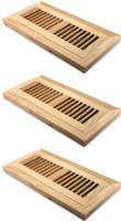 3 New AIRWOOD CLASSICS Canada Flush Mount Unfinished Oak Wood Vent Covers, R0U410FMS, 4" &times; 10" &times; &frac34; Thick Each, Over $80 Retail Value!