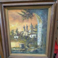 Vintage Framed Painting on Canvas. 23" by 27" with frame