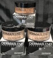 [See Desc] 3 Dermablend Professional Cover Creme & Loose Setting Powder - 2 Loose Setting Powder Cool Beige 28g & Cover Creme SPF 30 Golden Bronze 65W Chroma 4.5 Exp 07/2025 28g