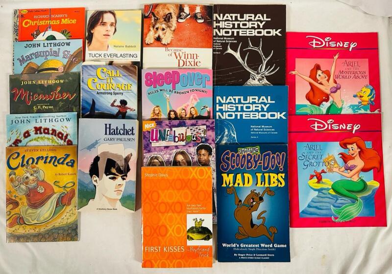17 Assorted Children&rsquo;s Books, Great Selection, Includes Picture Books, Young Reader Books, Science Books, and Mad Libs