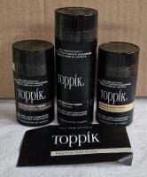 [See Desc] 3 Toppik Hair Building Fibers for Medium Blonde & Brown and Black Hair 12g & 27.5g