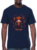 New sz Small Men's Inside Out 2 Graphic Tee "I Am Fine"