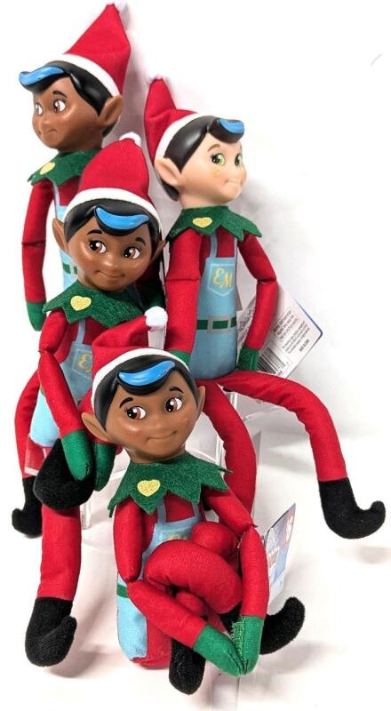 4 New ELF ON THE SHELF : Santaverse ElfMates Chef Dolls. 10" Long