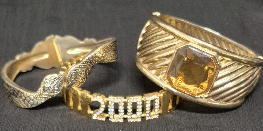 3 Hinged/Cuff Bracelets