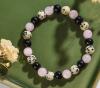 Natural Stone Bracelet with Handmade stretch Beaded with Lovely Stones Stock photo added - 2