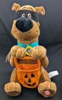As-New Hallmark TRICK OR TREATIN' SCOOBY DOO : Shivers & Shakes, Says "What's That? I think I need a Scooby Snack! Trick or Treat!", 11.5" Tall (Working)