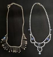 2 Stunning Vintage Rhinestone Necklaces