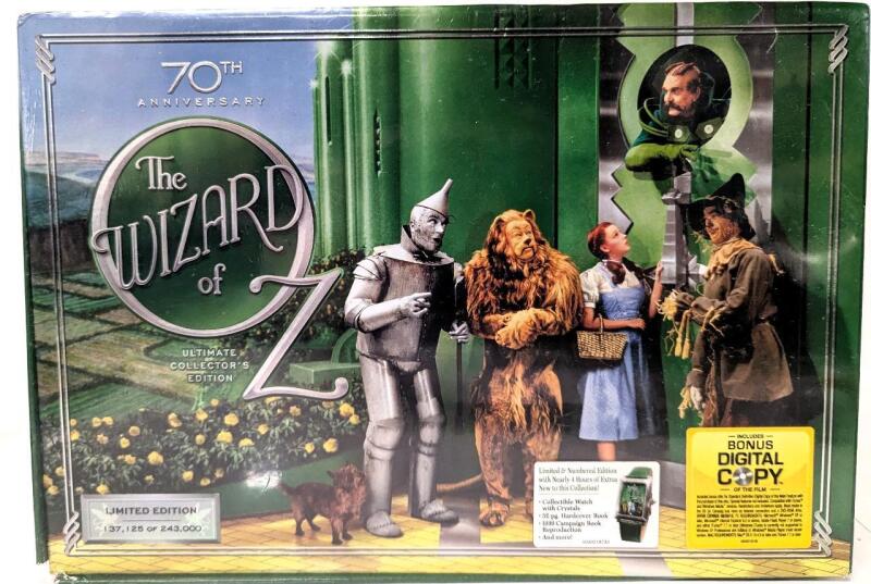 New Sealed 2006 70th Anniversary THE WIZARD OF OZ Limited Edition Ultimate Collector's Edition With Collectable Watch With Crystals, 52-Page Hardcover Book, 1939 Campaign Book Reproduction, DVDs + More!
