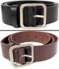 2 New Faux Leather Belts, 43" Total Length (39" From Buckle to Last Hole)