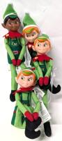 4 New ELF ON THE SHELF : Santaverse ElfMates Cobbler Dolls. 10" Long