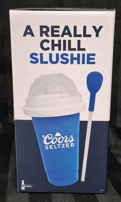 New Coors Seltzer Slushie Cup 8.5" Tall with Lid