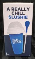 New Coors Seltzer Slushie Cup 8.5" Tall with Lid