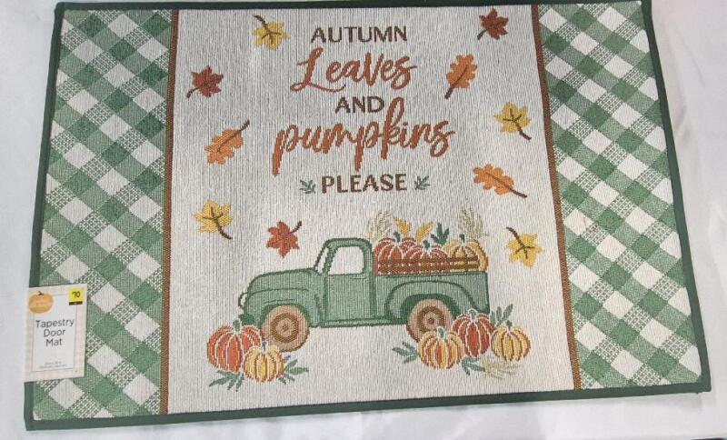 New Autumn Tapestry Door Mat 20 by 30"