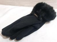 New Pair of Fur Collared Gloves