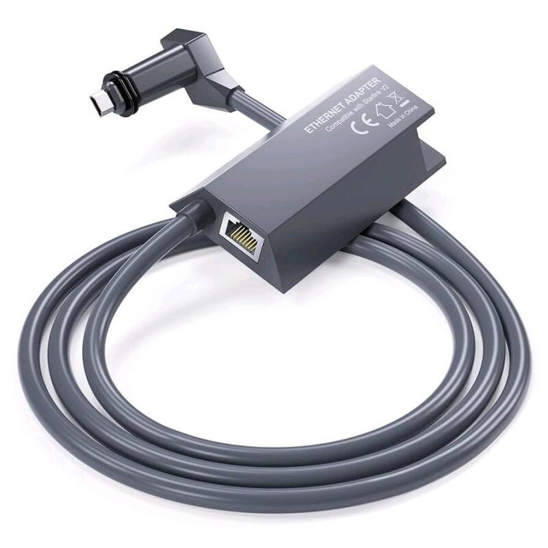 As New Fonken Starlink Ethernet Adapter for Rectangular Satellite Internet V2 - Gen 2
