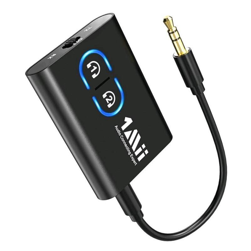 As New 1Mii Bluetooth 5.3 Transmitter Receiver for TV to Wireless Headphones.