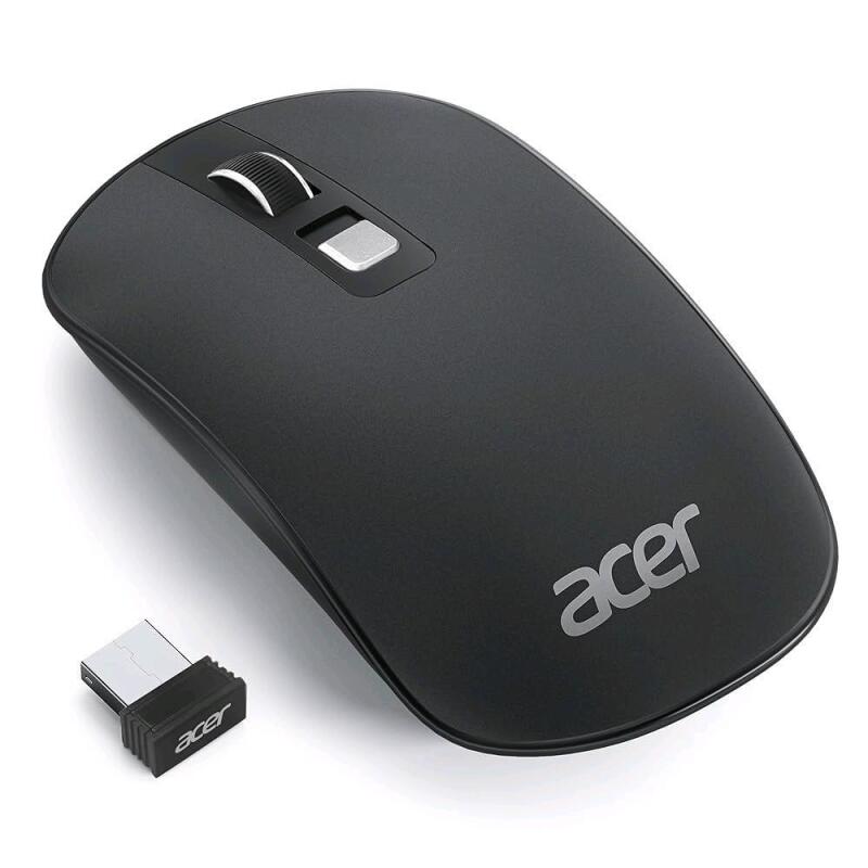 As New Acer Wireless Mouse, 2.4G Slim Portable Computer Mouse with USB Receiver, 1600/1200/800 Adjustable DPI Cordless Mouse with 4 Buttons, Wireless Mice for Laptop, MacBook, PC