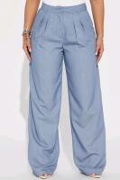 New Size Small Women's FASHION NOVA Count On It Trouser, Slate Blue