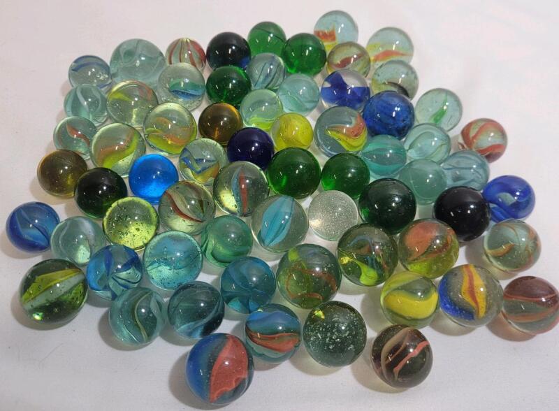 Vintage Fancy & Player Marbles .