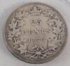 1872-H Canadian Silver 25 Cent Quarter - 2