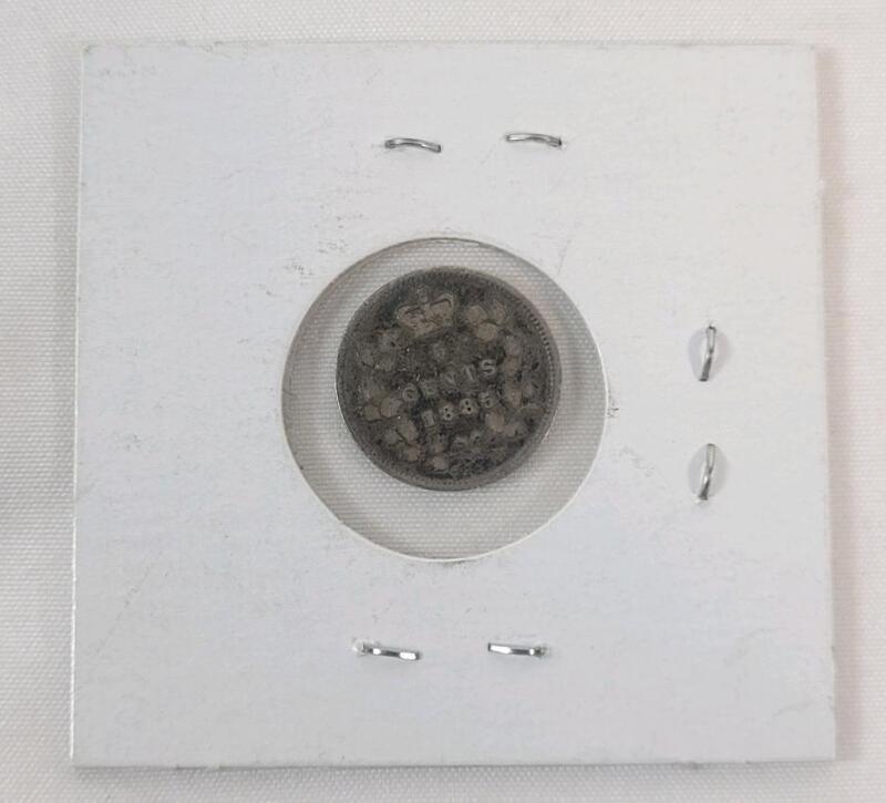 1885 Canadian Silver 5 Cent Nickel