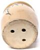 Large Vintage Stoneware Plant Pot With Painted Bamboo Leaves & Drainage Holes in Bottom, Note: Chip in Rim - 5