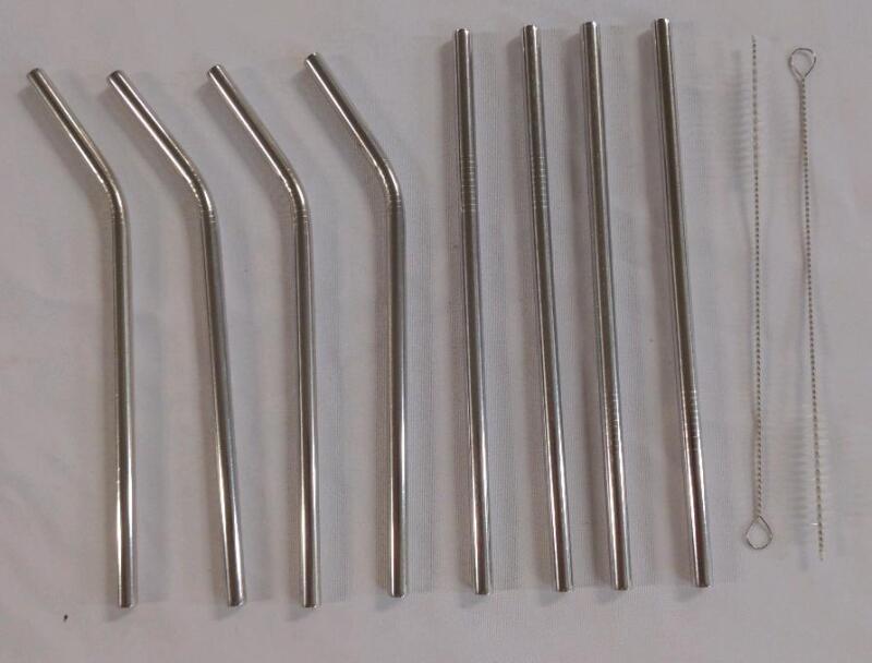 Assorted Metal Straws and Pipe Cleaners
